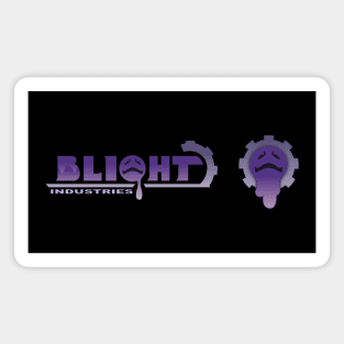 Blight Industries Text and Logo Magnet